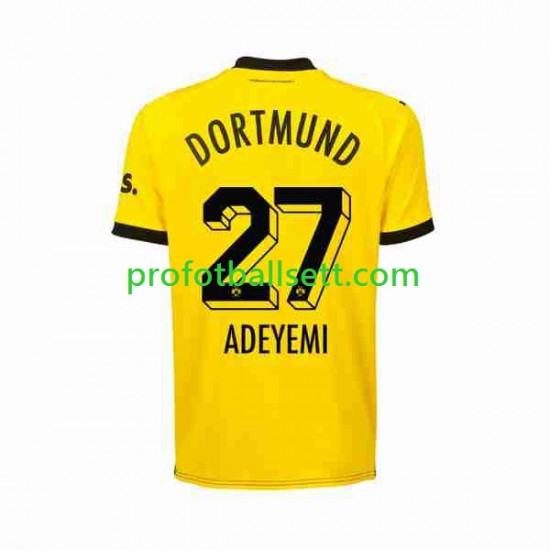 Fotballdrakt Borussia Dortmund Karim Adeyemi 27 Herre Hjemmekit 2023-2024 Kortermet