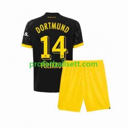 Fotballdrakt Borussia Dortmund Niclas Fullkrug 14 Barn Bortekit 2023-2024 Kortermet