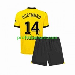 Fotballdrakt Borussia Dortmund Niclas Fullkrug 14 Barn Hjemmekit 2023-2024 Kortermet