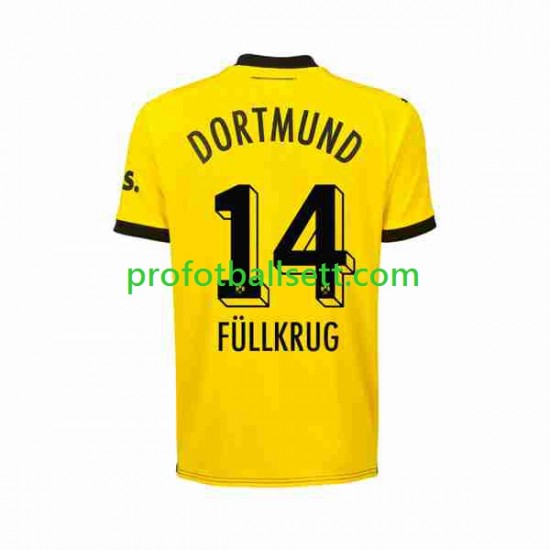 Fotballdrakt Borussia Dortmund Niclas Fullkrug 14 Herre Hjemmekit 2023-2024 Kortermet