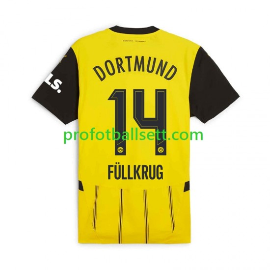 Fotballdrakt Borussia Dortmund Niclas Fullkrug 14 Herre Hjemmekit 2024-2025 Kortermet