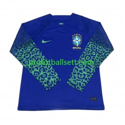 Fotballdrakt Brasil Herre Bortekit VM 2022 Langermet
