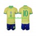Fotballdrakt Brasil PELE 10 Barn Hjemmekit 2024 Kortermet