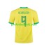 Fotballdrakt Brasil RICHARLISON 9 Herre Hjemmekit 2022 Kortermet