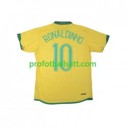 Retro Fotballdrakt Brasil RONALDINHO 10 Herre Hjemmekit 2006 Kortermet
