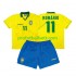 Retro Fotballdrakt Brasil Romario 11 Barn Hjemmekit 1994 Kortermet