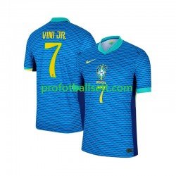 Fotballdrakt Brasil Vinicius Junior 7 Herre Bortekit 2024 Kortermet