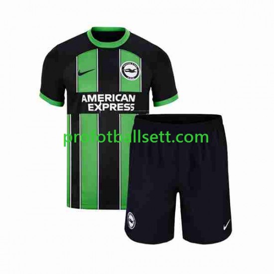 Fotballdrakt Brighton Hove Albion Barn Bortekit 2023-2024 Kortermet