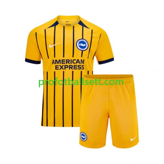 Fotballdrakt Brighton Hove Albion Barn Bortekit 2024-2025 Kortermet