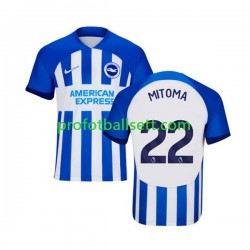 Fotballdrakt Brighton Hove Albion Mitoma 22 Herre Hjemmekit 2023-2024 Kortermet