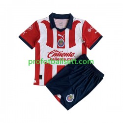 Fotballdrakt CD Guadalajara Barn Hjemmekit 2023-2024 Kortermet