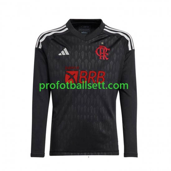Fotballdrakt CR Flamengo Keeper Herre Bortekit 2023-2024 Langermet