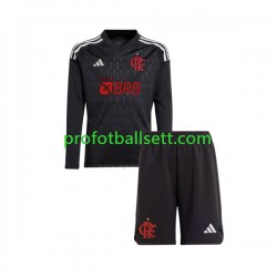 Fotballdrakt CR Flamengo Keeper Barn Bortekit 2023-2024 Langermet