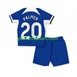 Fotballdrakt Chelsea Cole Palmer 20 Barn Hjemmekit 2023-2024 Blå Kortermet