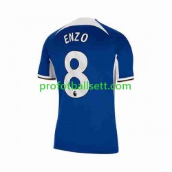 Fotballdrakt Chelsea Enzo Fernandez 8 Herre Hjemmekit 2023-2024 Kortermet