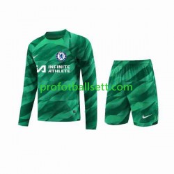 Fotballdrakt Chelsea Keeper Barn Tredjekit 2023-2024 Langermet