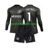Fotballdrakt Chelsea Keeper Robert Sanchez 1 Barn Bortekit 2024-2025 Langermet
