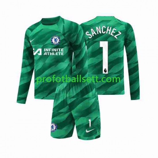 Fotballdrakt Chelsea Keeper Robert Sanchez 1 Barn Tredjekit 2023-2024 Langermet