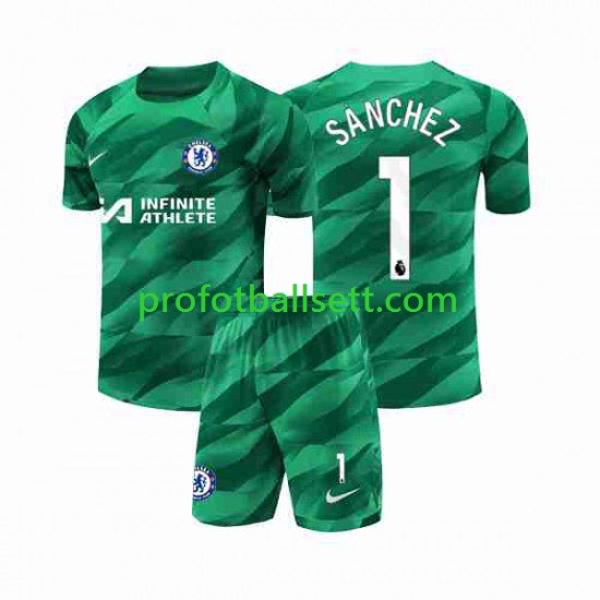 Fotballdrakt Chelsea Keeper Robert Sanchez 1 Barn Tredjekit 2023-2024 Kortermet