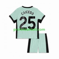 Fotballdrakt Chelsea Moises Caicedo 25 Barn Tredjekit 2023-2024 Kortermet