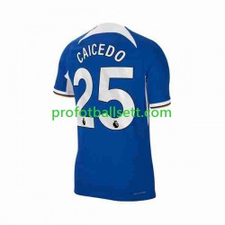 Fotballdrakt Chelsea Moises Caicedo 25 Herre Hjemmekit 2023-2024 Kortermet