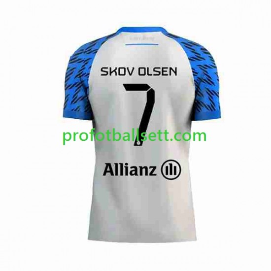 Fotballdrakt Club Brugge Andreas Skov Olsen 7 Herre Bortekit 2023-2024 Kortermet