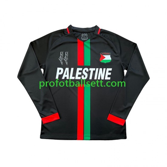 Fotballdrakt Club Deportivo Palestino Center Stripre Herre Hjemmekit 2024-2025 Langermet