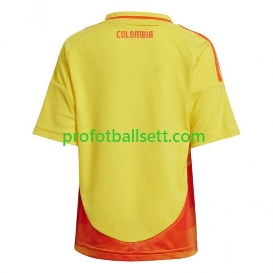 Fotballdrakt Colombia Copa America Barn Hjemmekit 2024 Kortermet