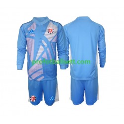 Fotballdrakt Costa Rica Keeper Barn Hjemmekit 2024 Blå Langermet