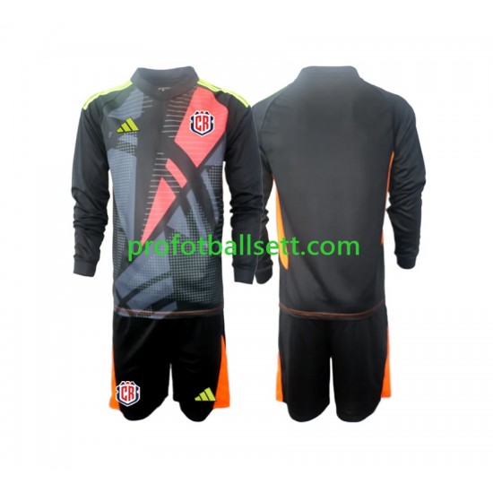 Fotballdrakt Costa Rica Keeper Barn Tredjekit 2024 Svart Langermet