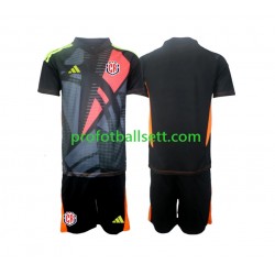Fotballdrakt Costa Rica Keeper Barn Tredjekit 2024 Svart Kortermet