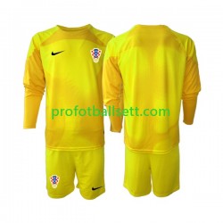 Fotballdrakt Kroatia Keeper Barn Hjemmekit VM 2022 Langermet