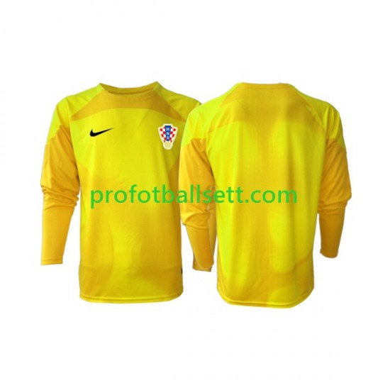 Fotballdrakt Kroatia Keeper Herre Hjemmekit VM 2022 Langermet