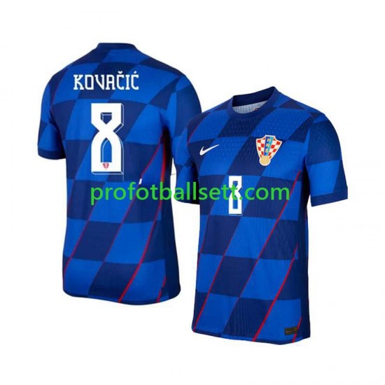 Fotballdrakt Kroatia Mateo Kovacic 8 Herre Bortekit Euro 2024 Kortermet