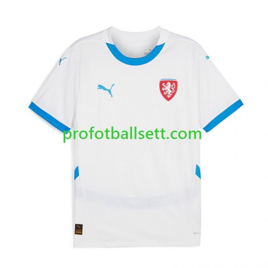 Fotballdrakt Tsjekkia Herre Bortekit Euro 2024 Kortermet