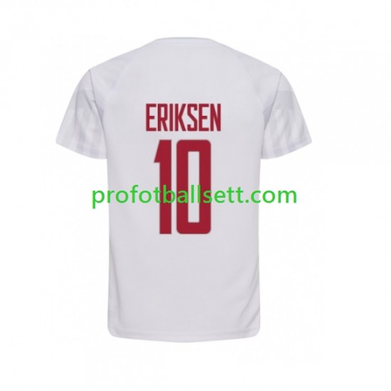 Fotballdrakt Danmark Christian Eriksen 10 Herre Bortekit VM 2022 Kortermet