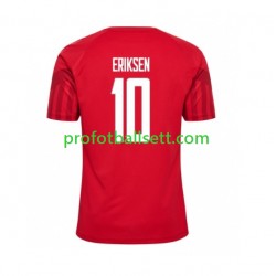 Fotballdrakt Danmark Christian Eriksen 10 Herre Hjemmekit VM 2022 Kortermet