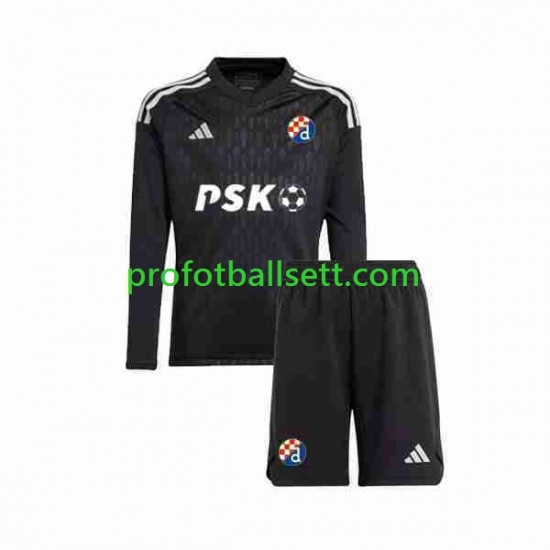 Fotballdrakt Dinamo Zagreb Keeper Barn Bortekit 2023-2024 Langermet