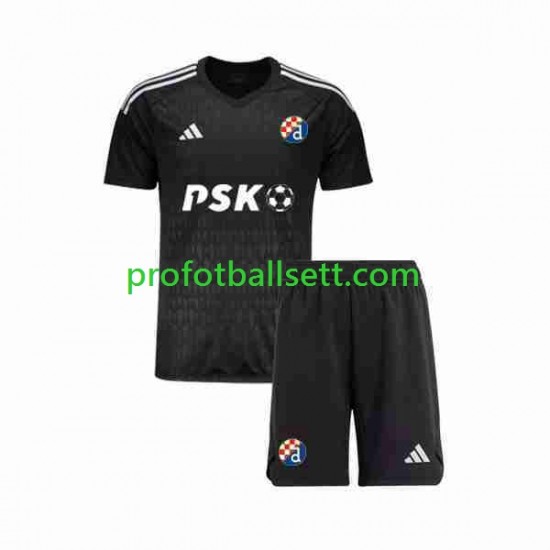 Fotballdrakt Dinamo Zagreb Keeper Barn Bortekit 2023-2024 Kortermet