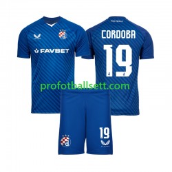 Fotballdrakt Dinamo Zagreb Juan Cordoba 19 Barn Hjemmekit 2024-2025 Kortermet