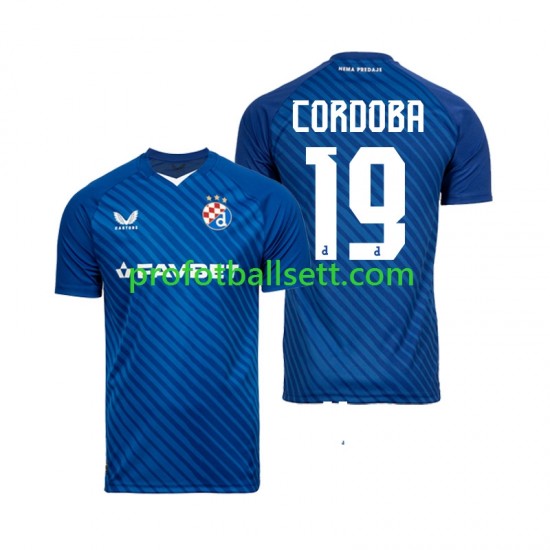 Fotballdrakt Dinamo Zagreb Juan Cordoba 19 Herre Hjemmekit 2024-2025 Kortermet