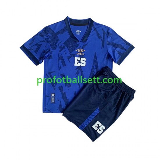 Fotballdrakt EL Salvador Barn Hjemmekit 2023 Kortermet