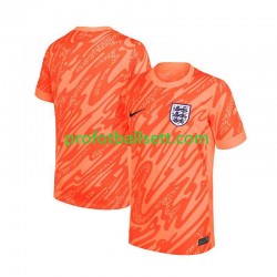 Fotballdrakt England Keeper Herre Hjemmekit Euro 2024 Oransje Kortermet