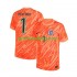 Fotballdrakt England Keeper Pickford 1 Herre Hjemmekit Euro 2024 Oransje Kortermet