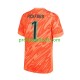 Fotballdrakt England Keeper Pickford 1 Herre Hjemmekit Euro 2024 Oransje Kortermet