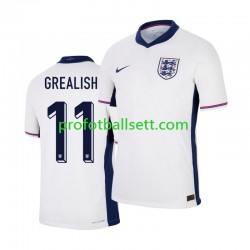 Fotballdrakt England Jack Grealish 11 Herre Hjemmekit Euro 2024 Kortermet