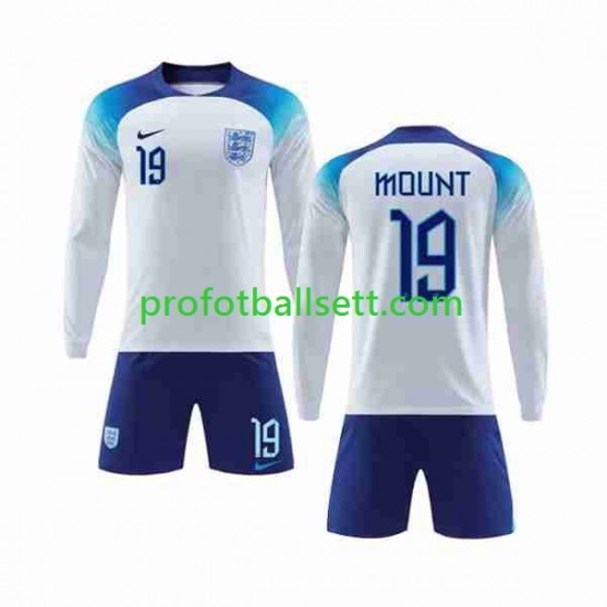 Fotballdrakt England Mount 19 Barn Hjemmekit VM 2022 Langermet