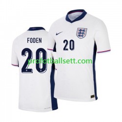 Fotballdrakt England Phil Foden 20 Herre Hjemmekit Euro 2024 Kortermet