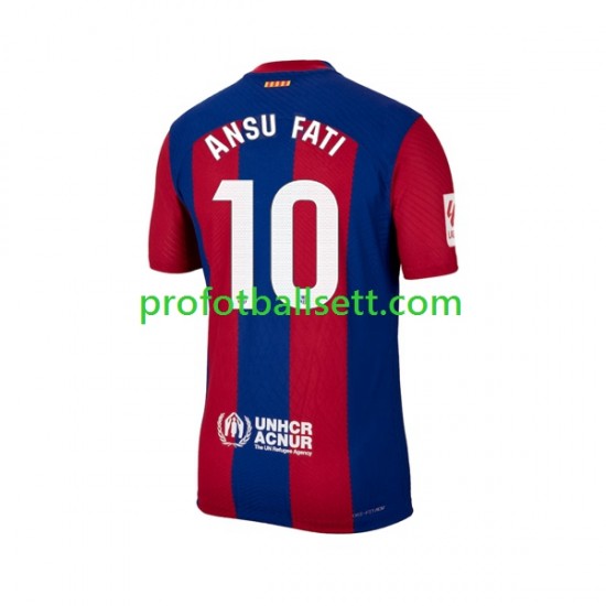 Fotballdrakt FC Barcelona Ansu Fati 10 Herre Hjemmekit 2023-2024 Kortermet