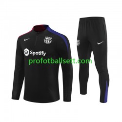 FC Barcelona 2024-2025 Svart Trenings Collegegenser Set